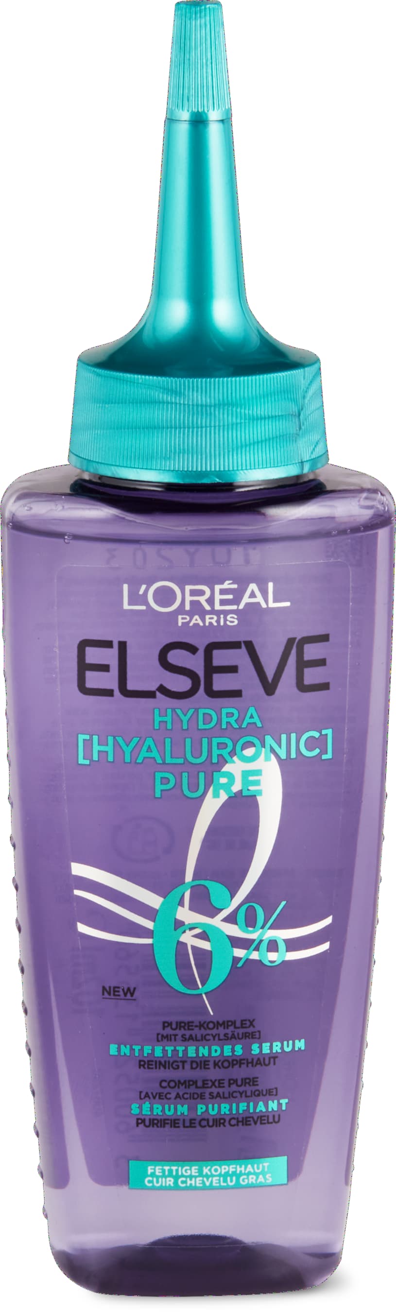 Elsève Siero Hydra Hyaluronic Pure cuoio capelluto grasso 102ml